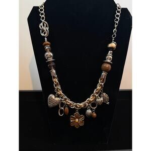 Faith Charm Necklace – Luke 10:27 Heart + Mixed Charms | 10.5" drop